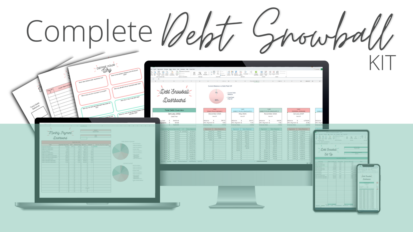 Complete Debt Snowball Kit