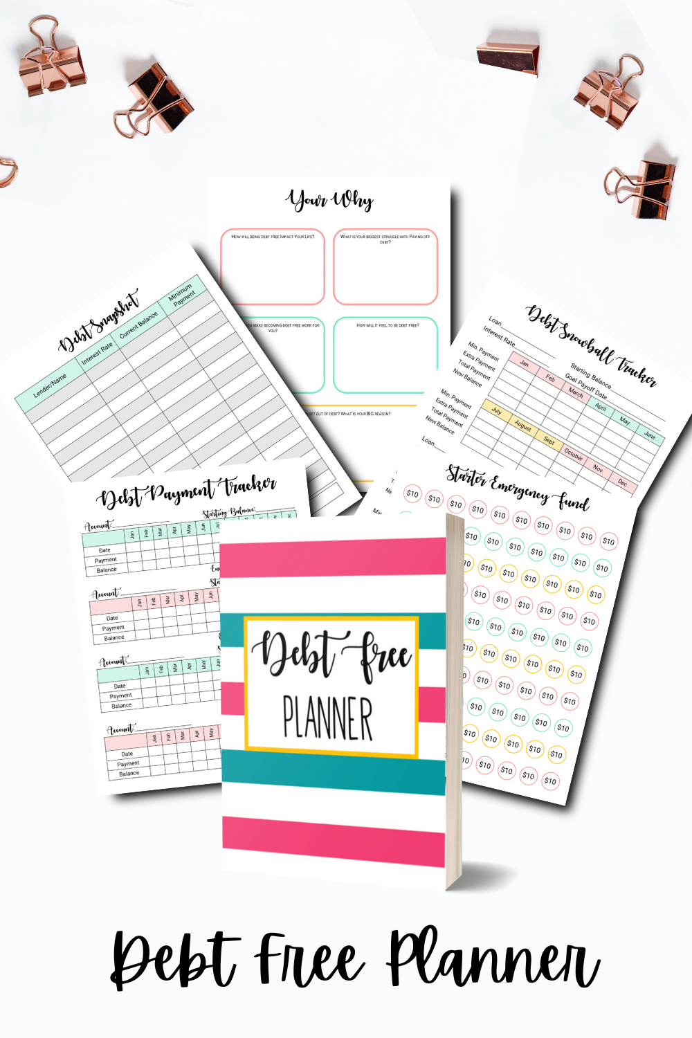 Debt Free Planner {30 Page Digital Download}