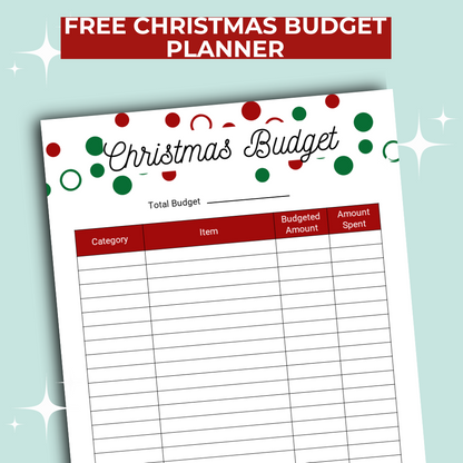 FREE Christmas Budget Printable