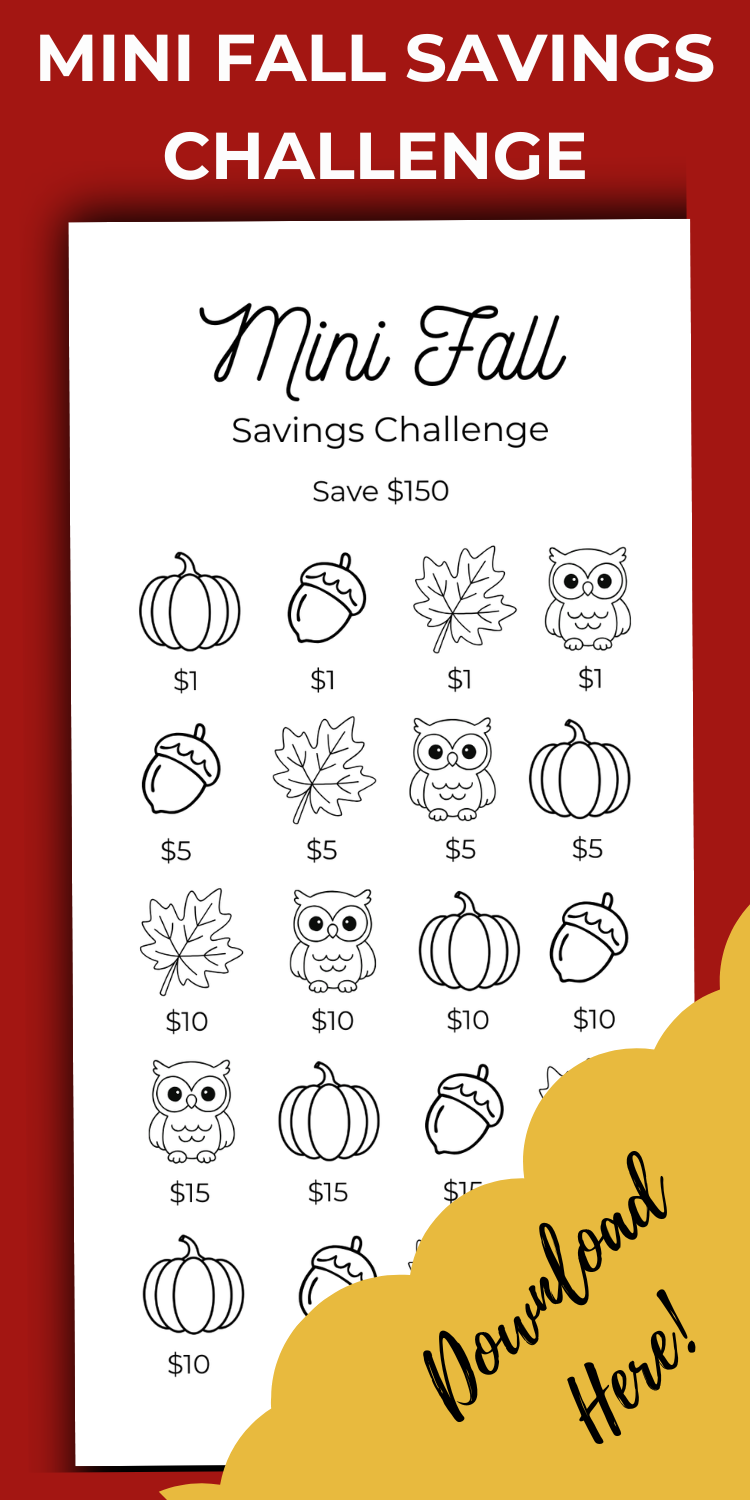Mini Fall Savings Challenge