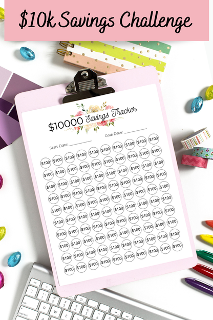 10k Savings Challenge Printable