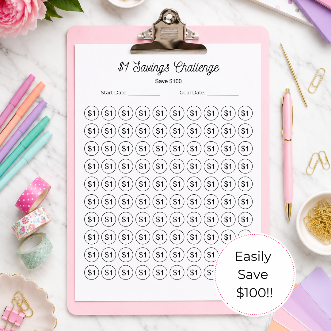 1 Dollar Savings Challenge