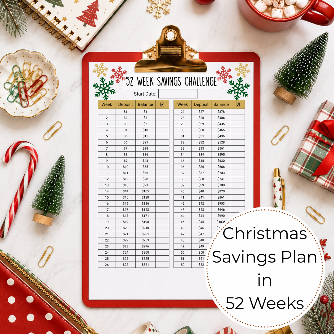52 Week Christmas Savings Challenge