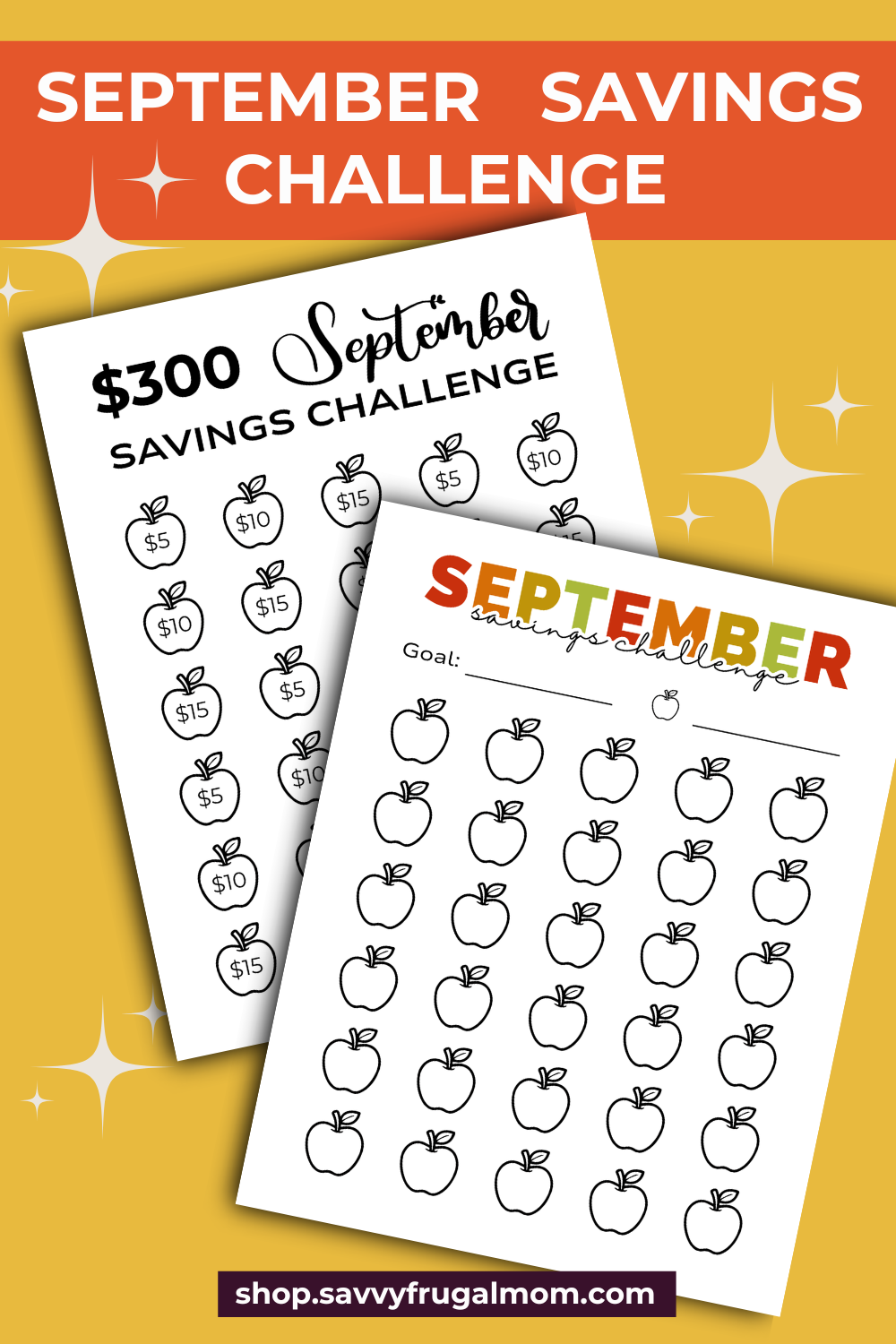 September Savings Challenge Printables