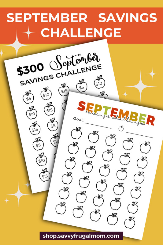 September Savings Challenge Printables