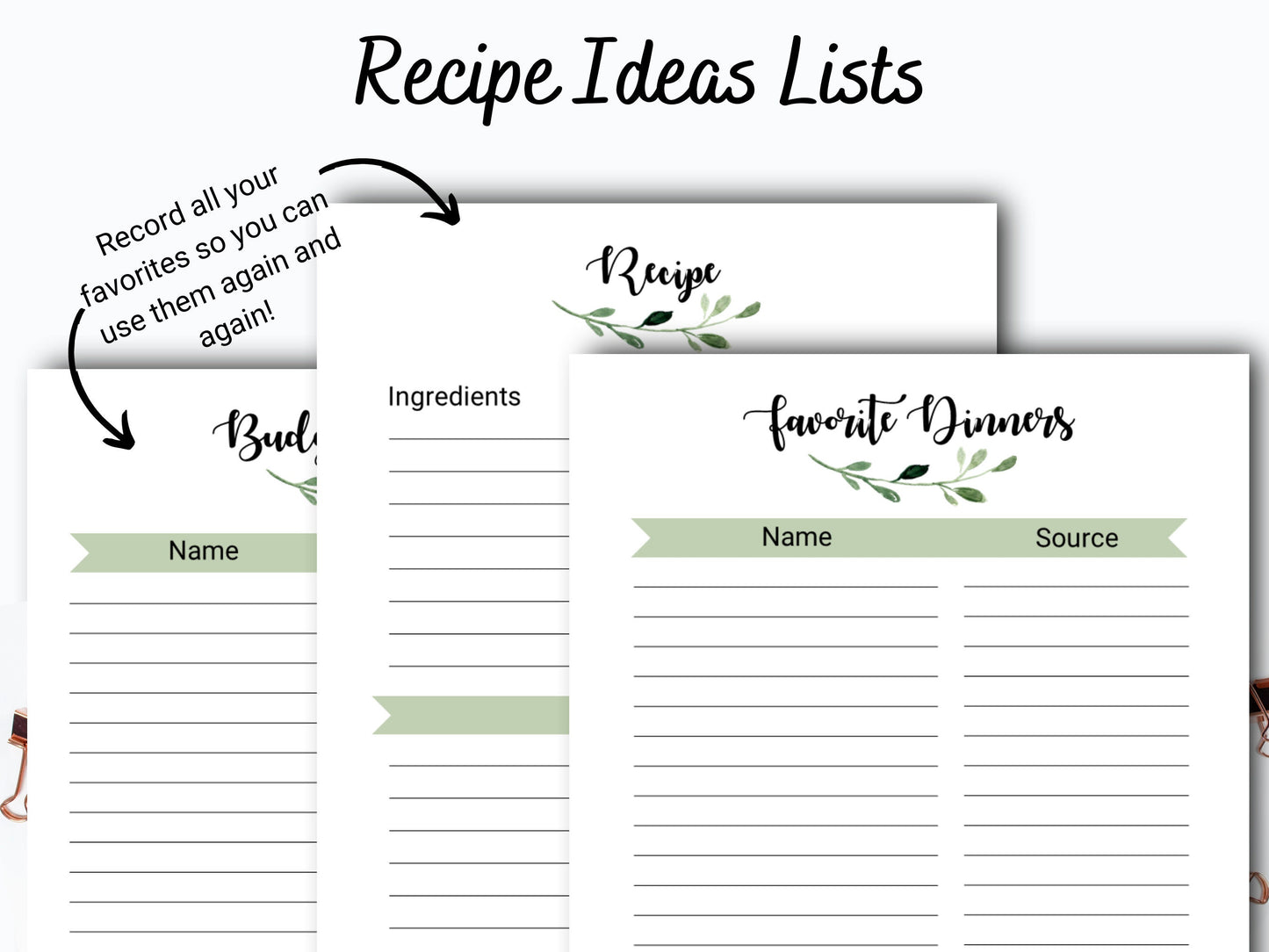 Complete Meal Planning System